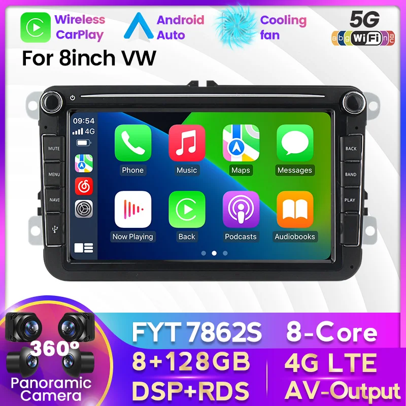 MEKEDE Android 11 8-дюймовый автомобильный мультимедийный gps-плеер для