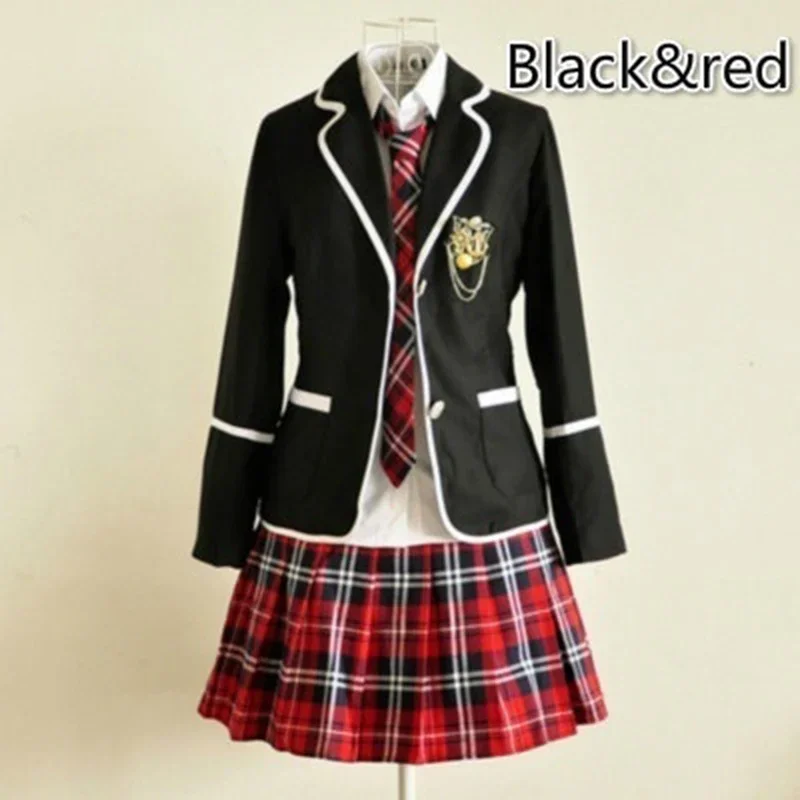 2024 Женская плиссированная юбка для девочек с куртками Y2K школьная форма