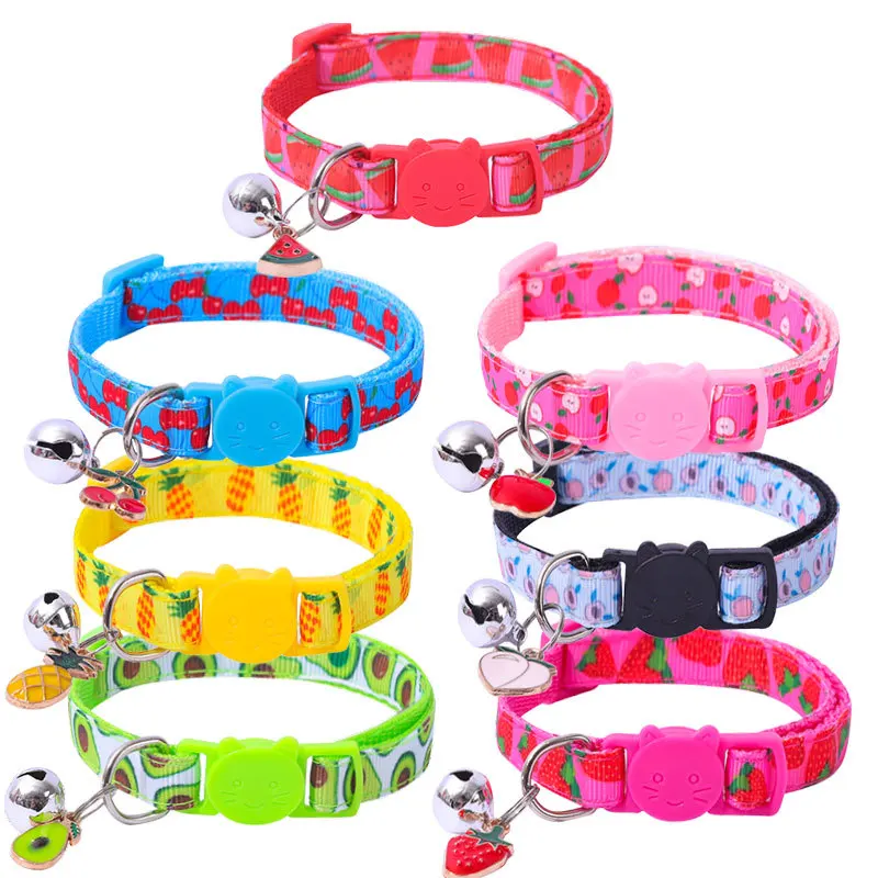 

Adjustable Safety Bell Ring Necklace Pet Cartoon Footprint Colorful Dog Puppy Cat Accessories Kitten Collar Pet Collar With Bell