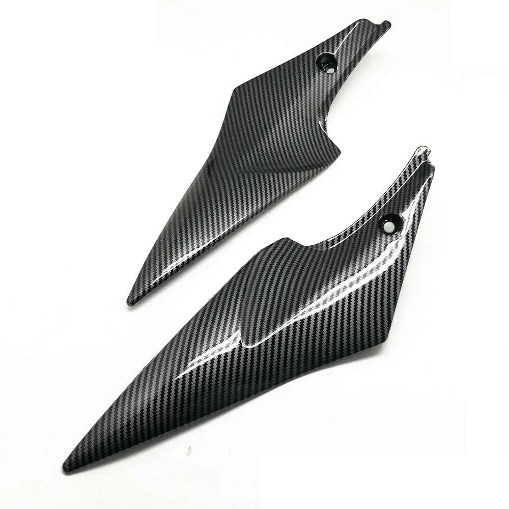 Hydro Dipped Carbon Fiber Finish Motorcycle Gas Tank Side Cover Panel Cowl Fairing For SUZUKI GSXR 600 750 2006-2007