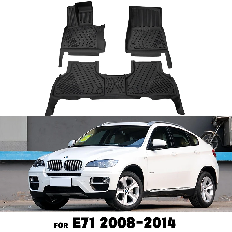 

Для BMW X6 всех моделей E71 F16 G06 2008-2022 всепогодный автомобильный напольный коврик из ТПЭ, автомобильный ковер, аксессуары для защиты салона