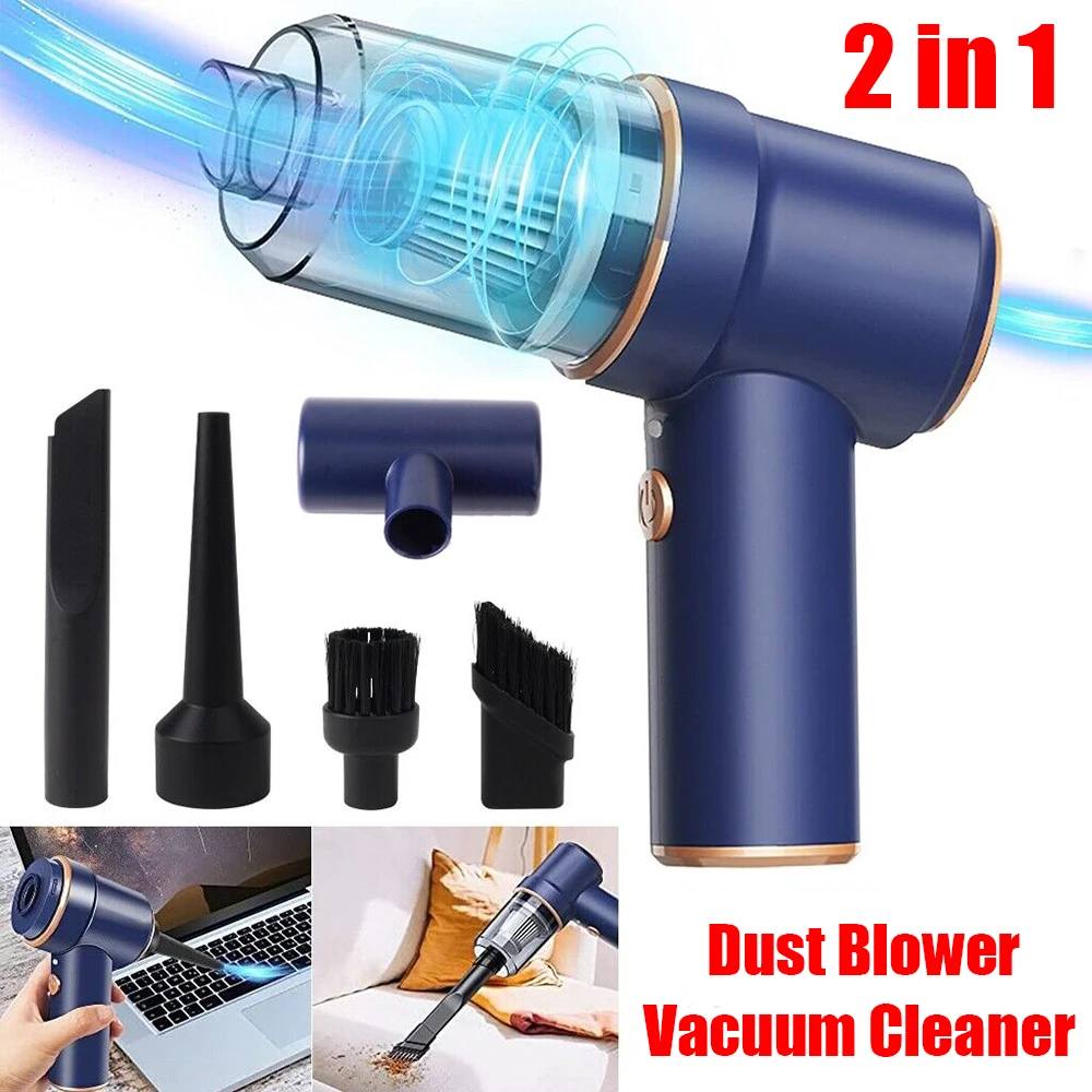 8000PA Cordless Air Duster Handheld Vacuum Cleaner Wireless Portable Mini Air Blower for Computer Keyboard Laptop Car Cleaning