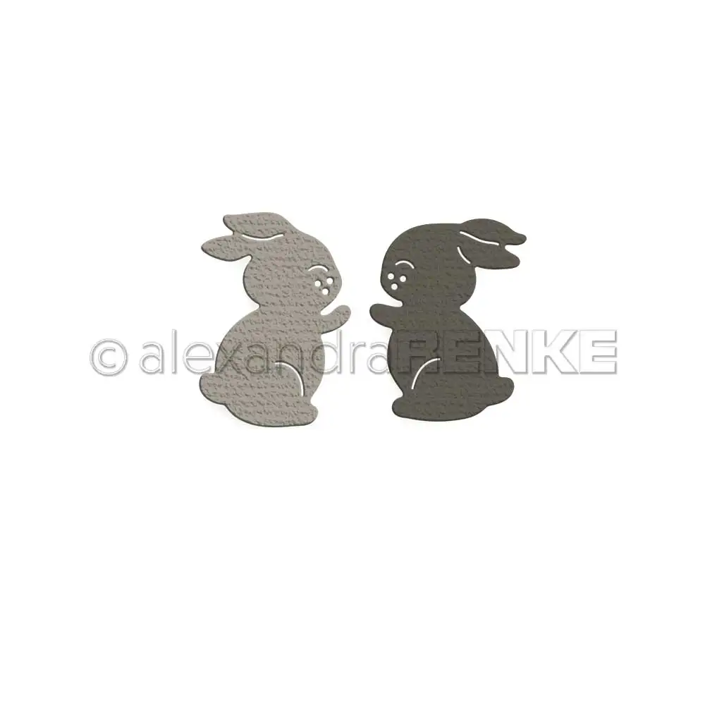

2022 Spring Easter Bunnys Two Rabbits Hug Set Cutting Dies Diy Craft Paper Greeting Cards Scrapbooking Decoration Embossing Mold