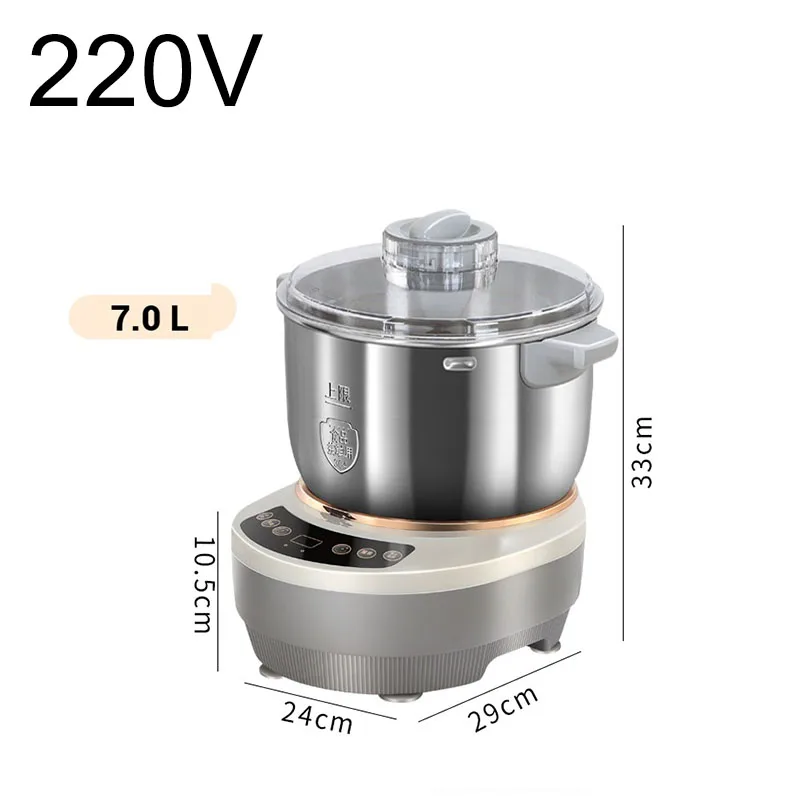 

Интеллектуальная тестомес 7л, бытовая автоматическая тестомес из нержавеющей стали, тестомес для пробуждения, небольшая машина для шеф-повара