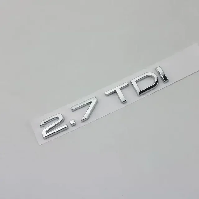 

Лучший автомобильный Стайлинг 3D ABS хром черный 2,7TDI 2,7 TDI багажник задний багажник LETTERING значок эмблема наклейка для AUDI A4 S4 A5 S5 A6 C6 A7
