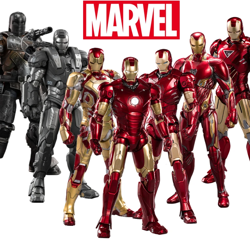 

ZD Original Iron Man LED MK42 MK43 MK44 MK49 MK1 MK2 MK3 MK4 MK5 MK6 Marvel legends Tony Stark Avengers Action Figure Collect