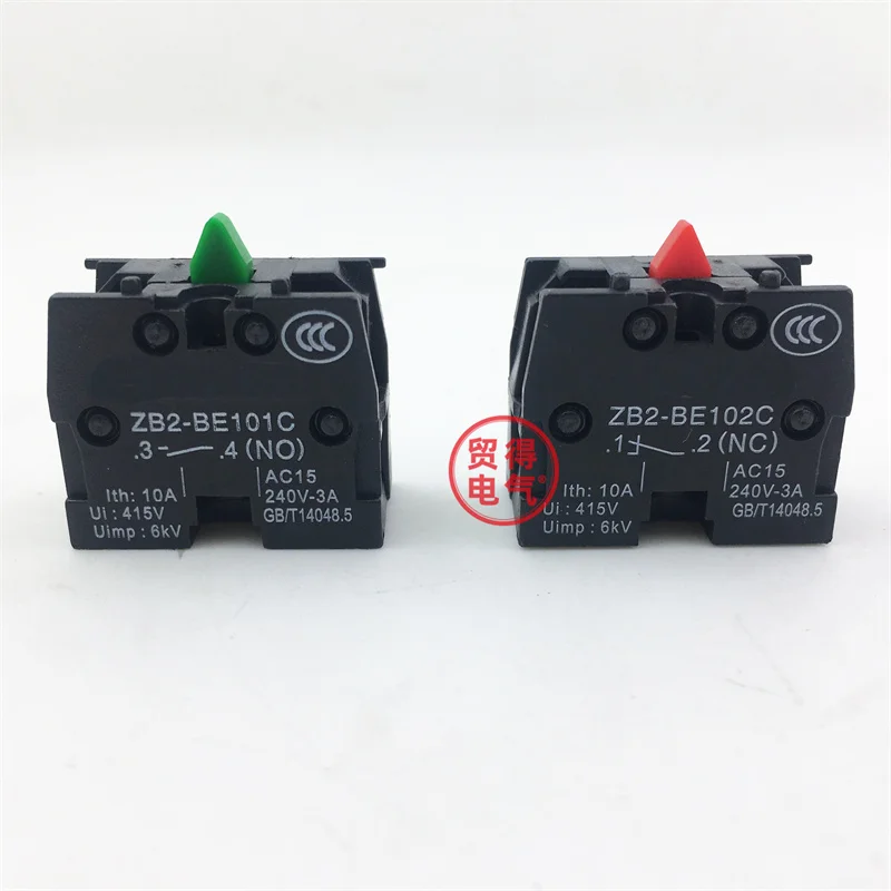 1 шт. XB2 zb2-be101c 102c, нормально открытый и нормально закрытый вспомогательный контактный переключатель, базовая контактная отметка, серебристая точка