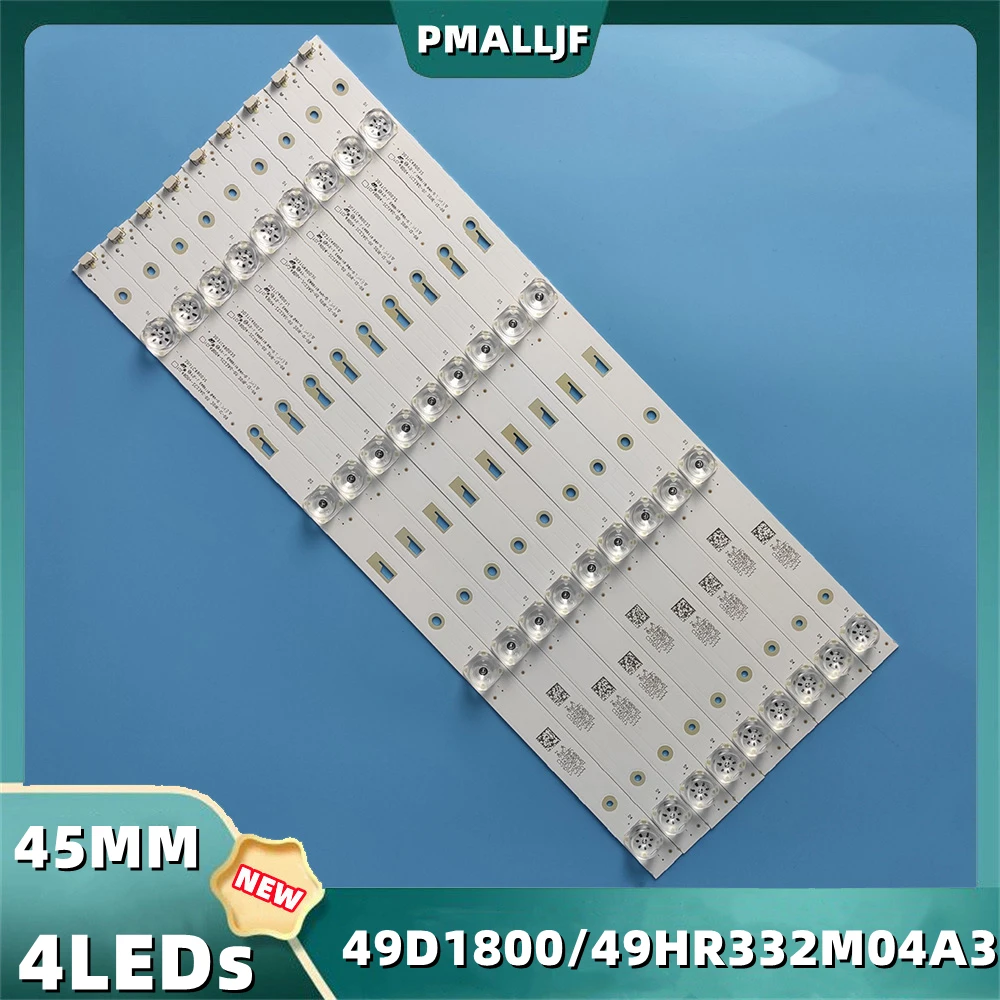 

9Pcs/Set LED Backlight Strip TCL_ODM_49D1800 4X9_3030 49HR332M04A3 TC490M02 49U7750VE 49R80 2D03266 Rev.c DS-4C-LB490T-YM3-HR2