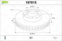 

VALEO 197815 ON BRAKE DISC ASTRA J CRUZE MOKKA 09 AMPERA KAMPANYALI (name.)