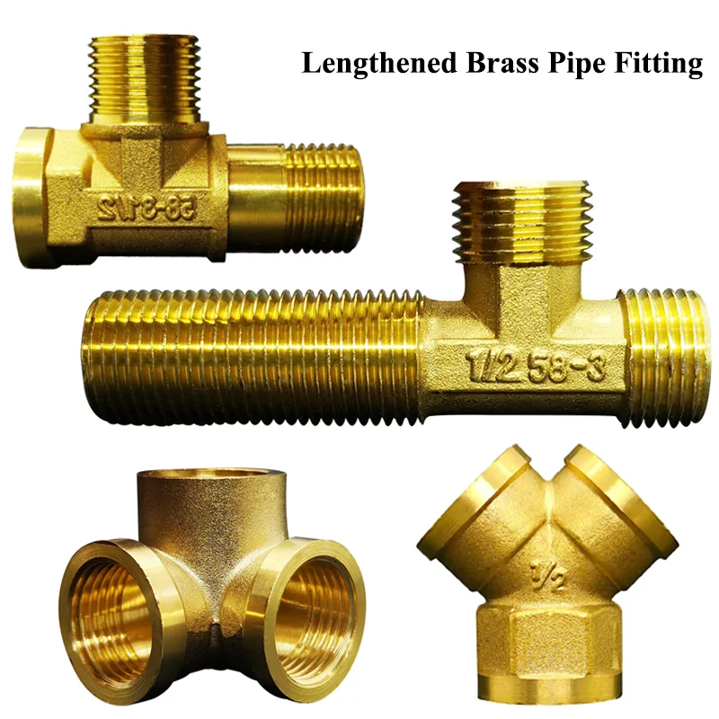 Латунный соединитель для труб 1/2 дюйма переходник с наружной/внутренней резьбой