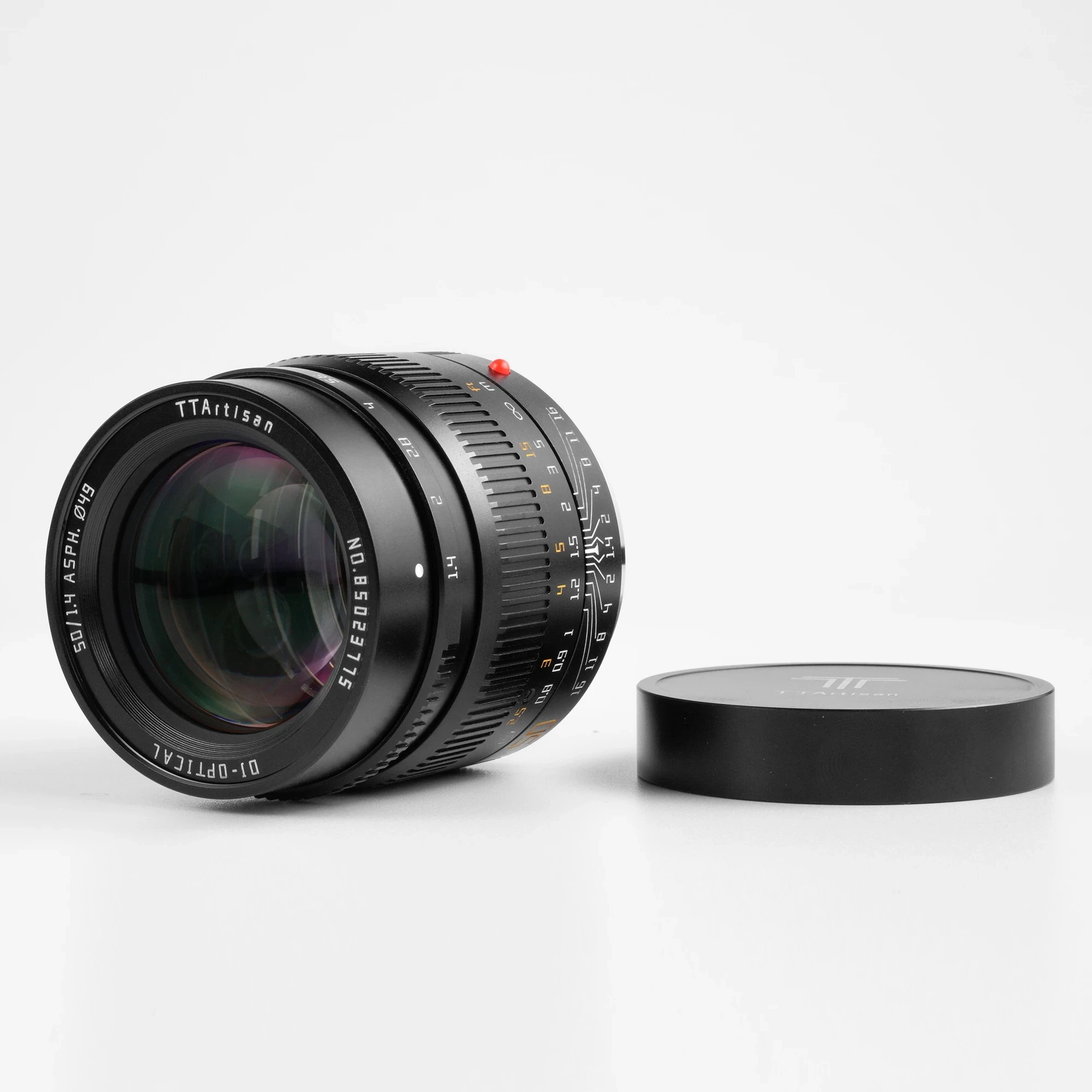 

TTArtisan 50 мм F1.4 ASPH полная оправа ручной фокус Объективы для камер Leica M-Mount как M240 M3 M6 M7 M8 M9 M9p M10