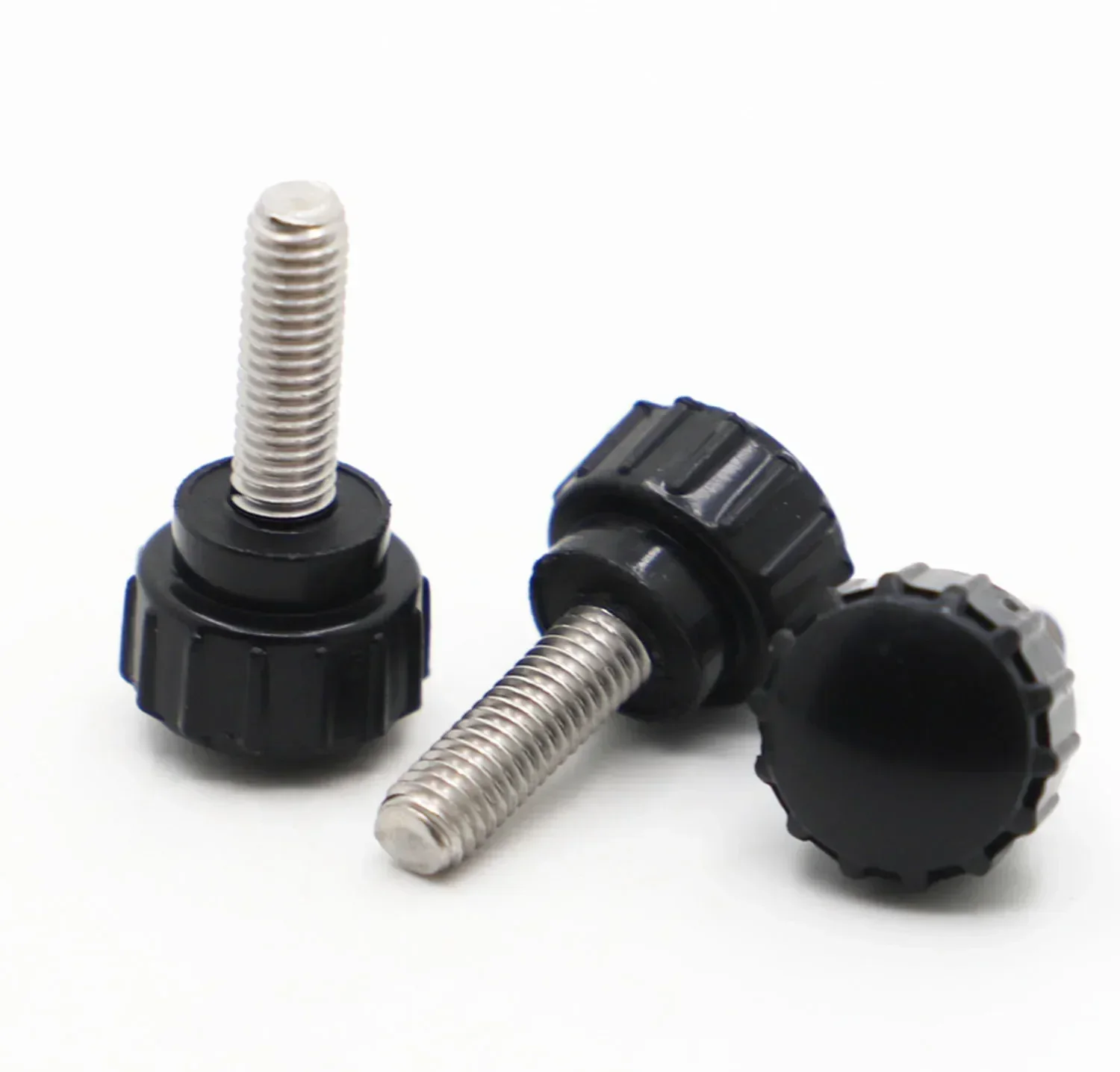 

M3 M4 M5 M6 M8 Ручка с круглой головкой Ручной винт Круглый винт с накатанной головкой Пластиковый затягивающий болт Гайки Ручка Нержавеющая сталь 304