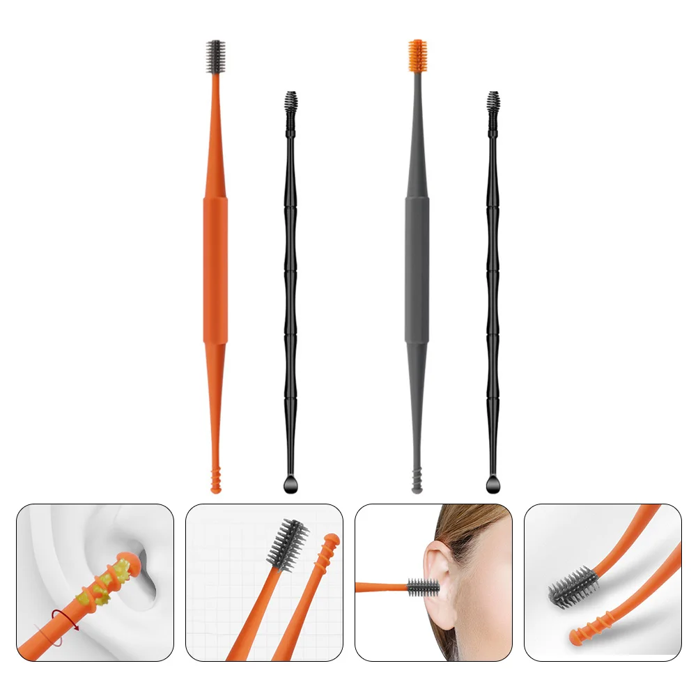 

2 Sets Ear Picks Earwax Removal Kit Ear Cleaners for Home Portable Ear Scoops