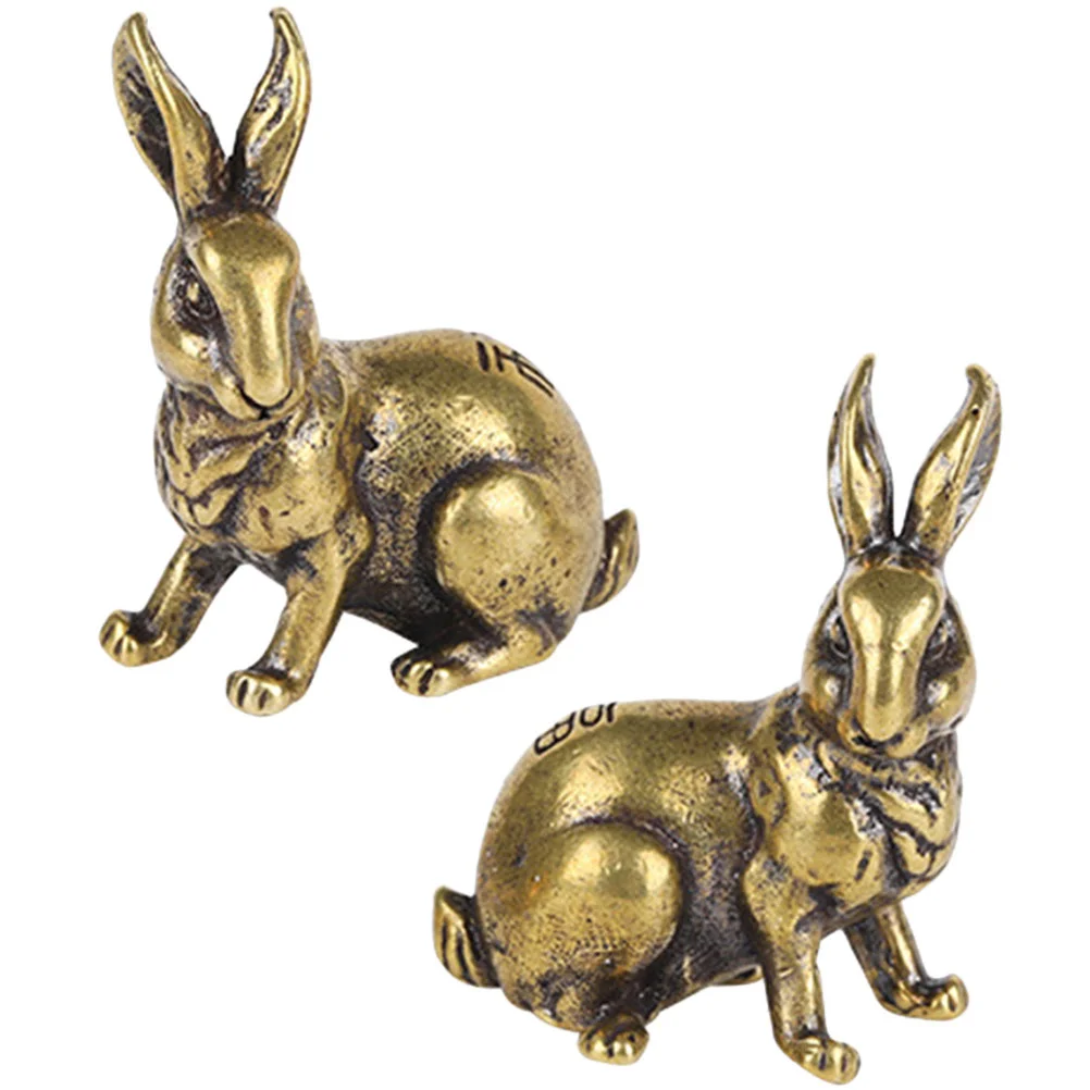 

Rabbit Statue Brass Chinese Figurinemini Decor Animal Zodiac Year Sculpture Fengshui Bunny Ornamentthe 2023 Statues Wealth Model