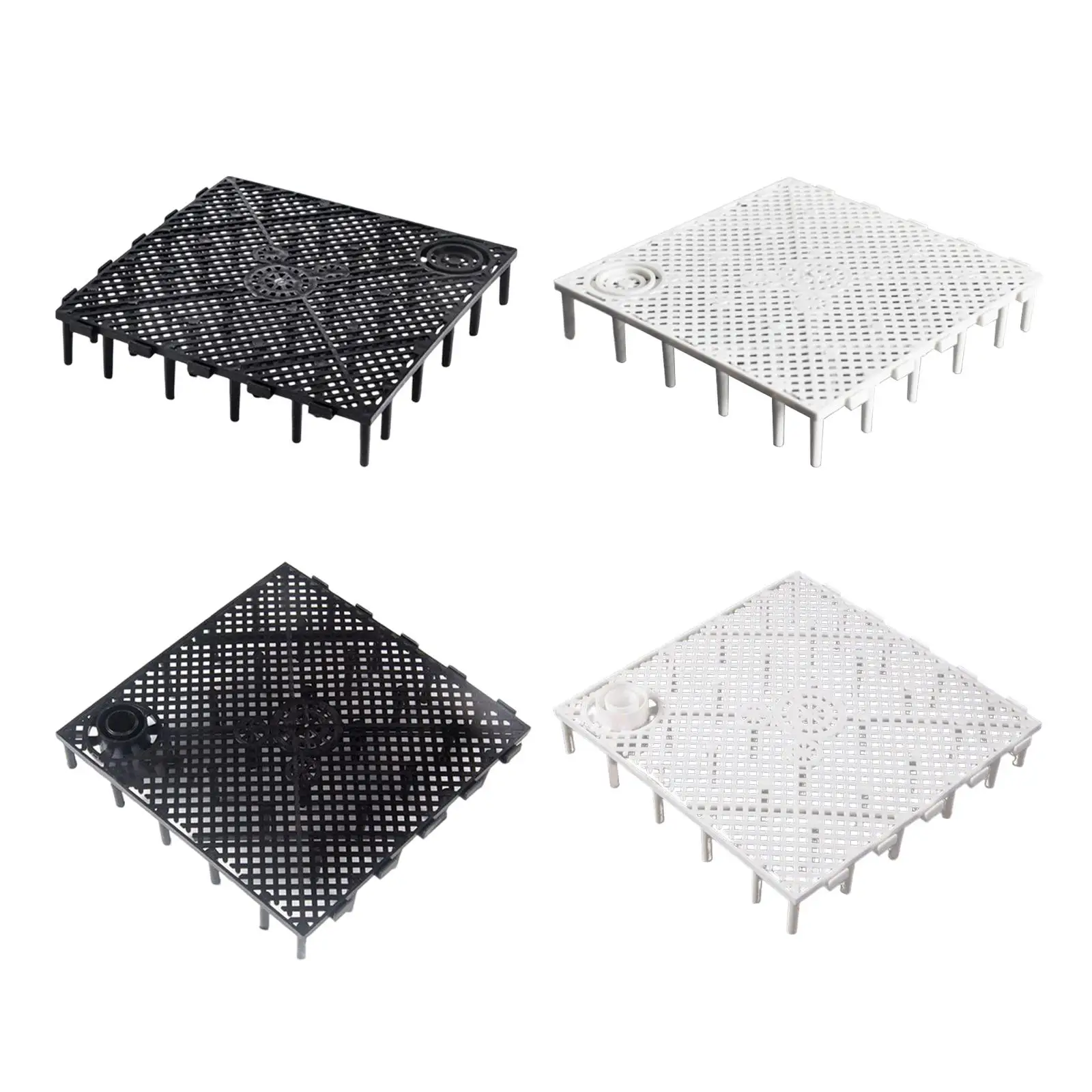 

10 Pieces Fish Tank Bottom Filter Plate Grid Divider Tray Suction Filter Plate for Fish Tank Aquarium Parts