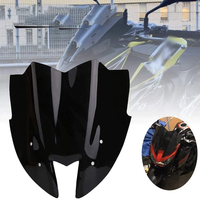 

For Kawasaki Z800 2012-2016 2013 2014 2015 Motorcycle Black Windshield Viser VIsor