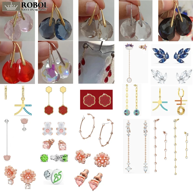 

Высококачественные модные очаровательные драгоценные камни SWA ed24, ювелирные изделия, женские серьги, подходят для подарка на день рождения, бесплатная доставка