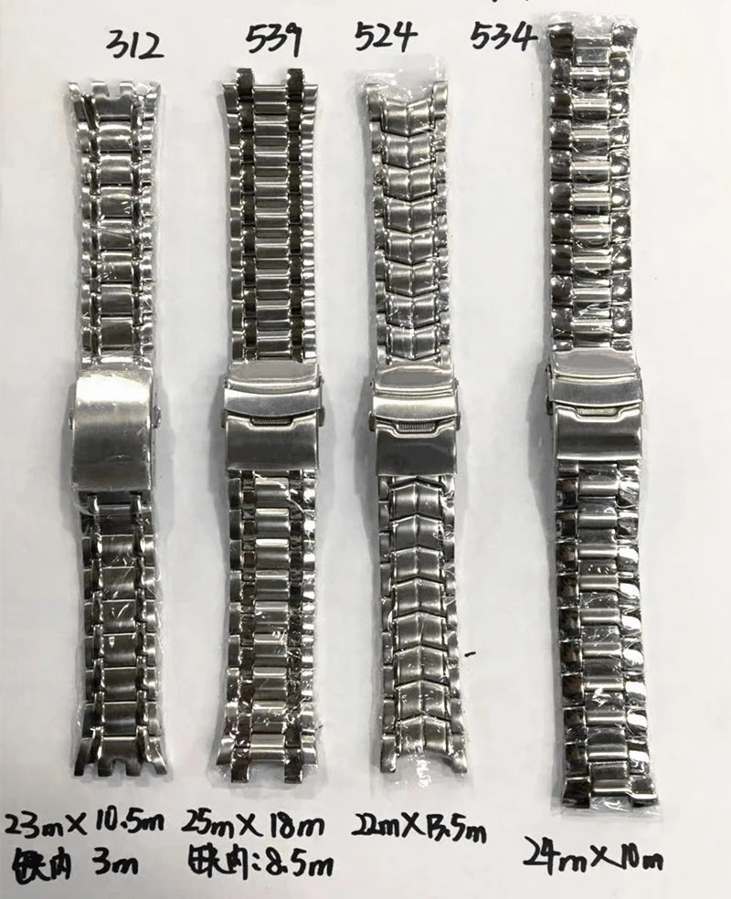 Фото Высококачественный ремешок для часов, подходящий для серии CASIO MDV106 EF 312 524 527 539 550 534 544, ремешок для часов, браслет из нержавеющей стали, запасные части №5