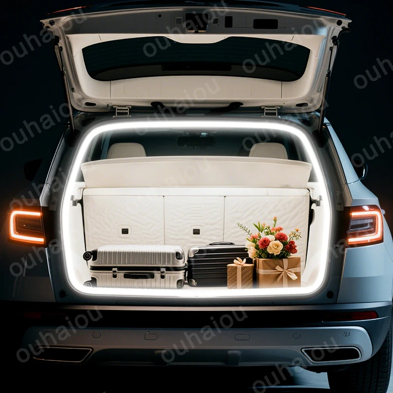 

Для серии Skoda 2018-2025 Karoq модификация фонаря багажника Атмосферные фонари Белый теплый белый Задний багажник Светодиодная панель