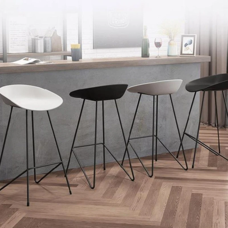 Минималистичные высокие стулья обеденные вращающиеся скандинавские бархатные