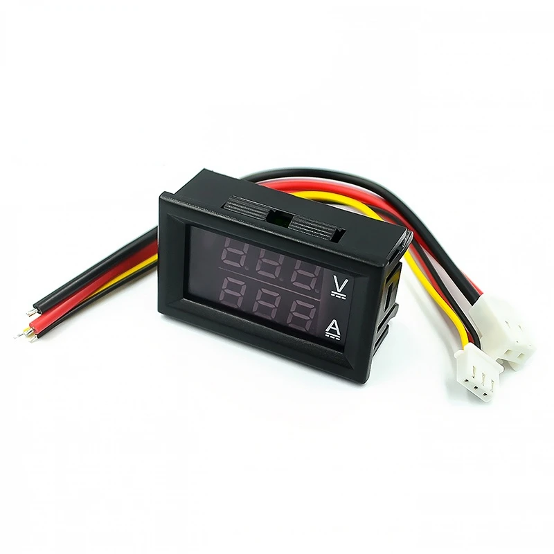 

DSN-VC288 DC0-100V 1A 10A 50A 100A LED DC Dual Display Digital Current Voltmeter Digital Meter Red + Blue LED Digital Voltmeter