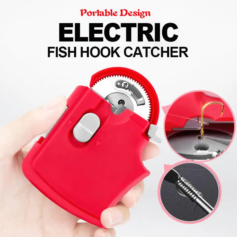 Automatic Portable Electric Fishing Hook Tier Machine Fast Tie Fishing Hooks Collect Roll Fishing Line Tying Device Accessories
