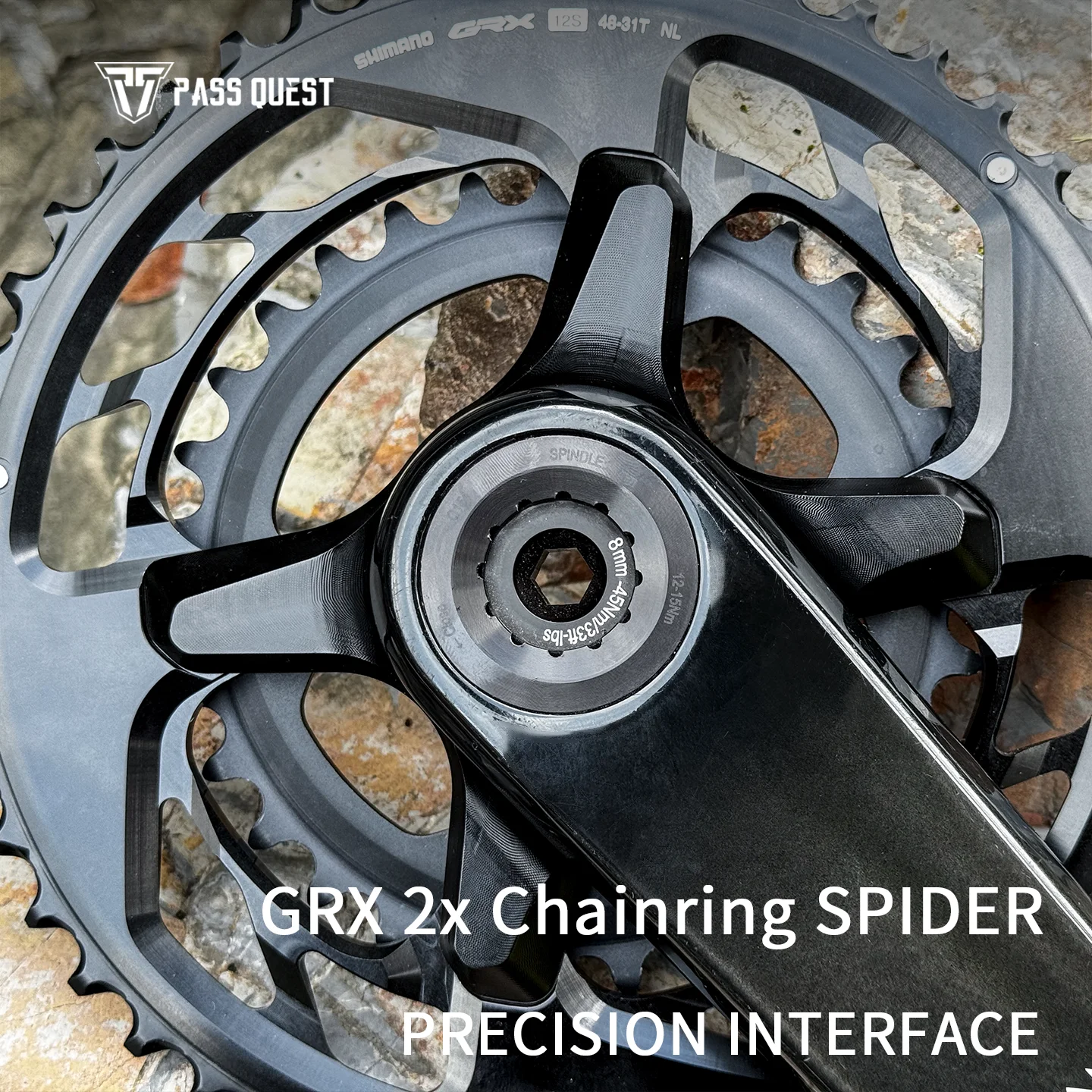 Фото PASS OUEST Road Direct Mount Spider для прямого крепления EAS к звездочке GRX 2x. №3