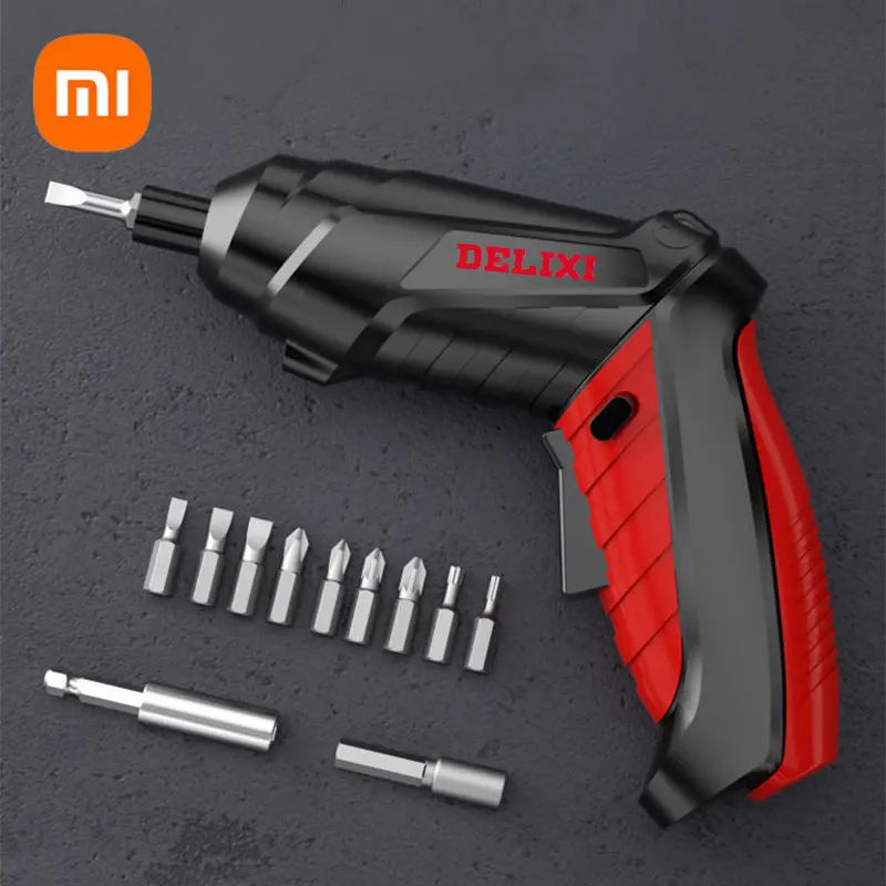 

Электрическая отвертка Xiaomi DELIXI, многофункциональные электрические дрели, аккумуляторная отвертка, дрель, электрическая отвертка