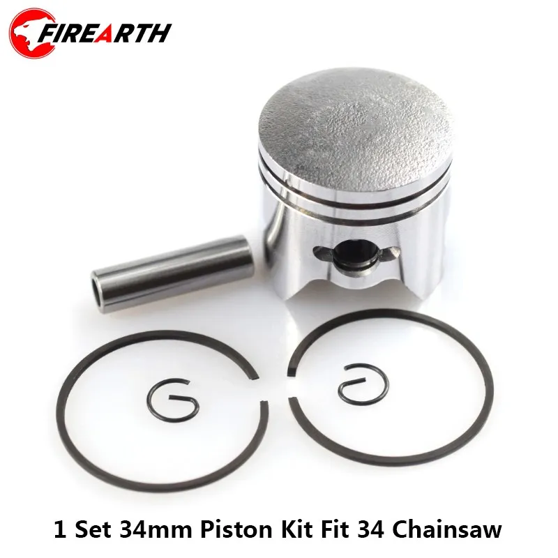 

4PCS Gasoline Chainsaw Piston Set Fit For 34mm For Engine Chain Saw Attachment Spare Parts Garden Power Tool Accessories
