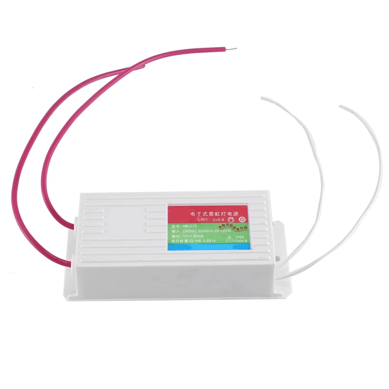 1 шт. электронный неоновый трансформатор 30 мА 20-120 Вт