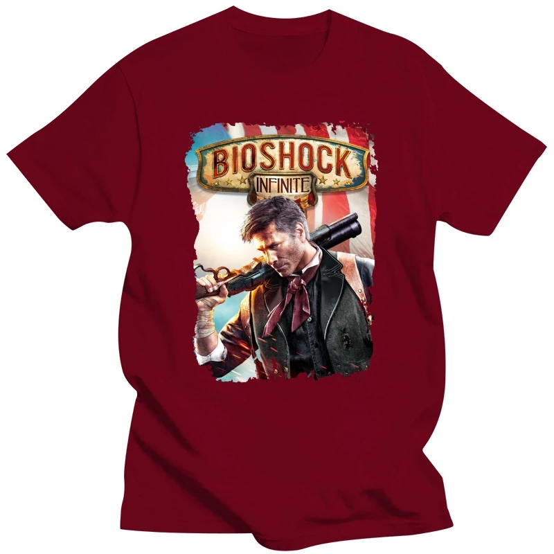 забавные футболки Bioshock Мужская футболка с коротким рукавом-Booker