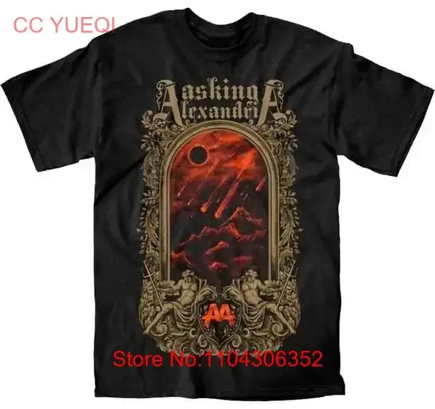 АУТЕНТИЧНАЯ МУЖСКАЯ РУБАШКА ASKING ALEXANDRIA HELL GATE MUSIC BAND METAL ROCK S-2XL с длинными или
