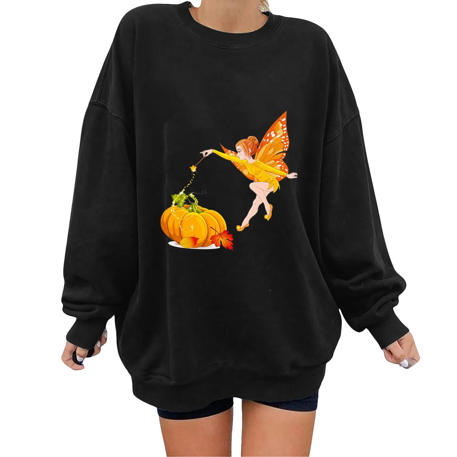 

Women's Thanksgiving Day Loose Fit Top Warm Casual Sweatshirt Printed Long Long Cotton Hoodie Lightweight Zip up Hoodie Women