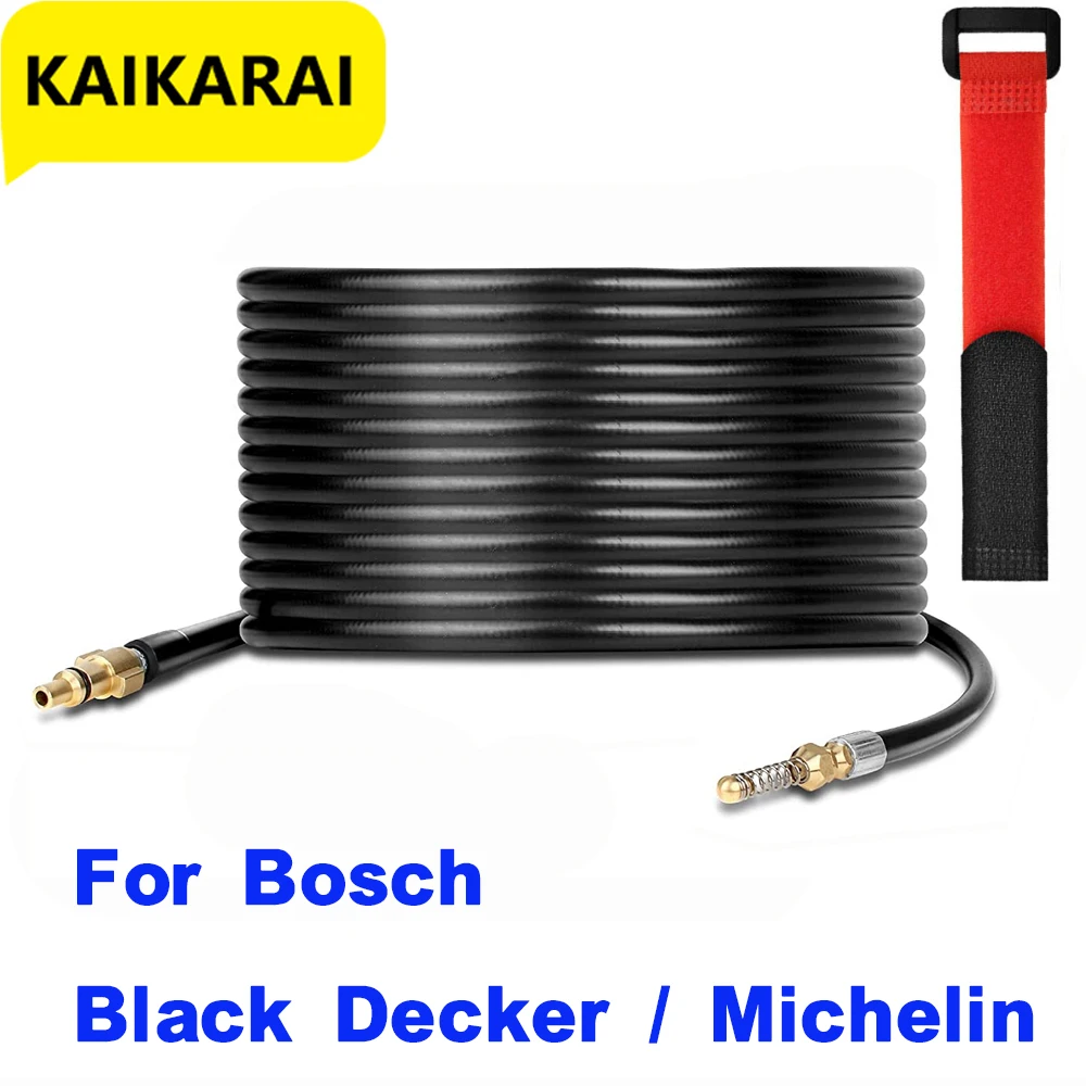 High Pressure Water Hose With Nozzle Electric Drain Cleaner Snake Sewer Cleaning Hose For Bosch Makita Black Decker Washer