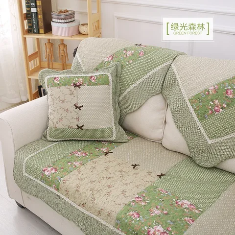 Лидер продаж, всесезонный Универсальный нескользящий коврик для дивана, Новый чехол для дивана в сельском стиле, маленькое полотенце для спинки в стиле Хань с цветочным принтом