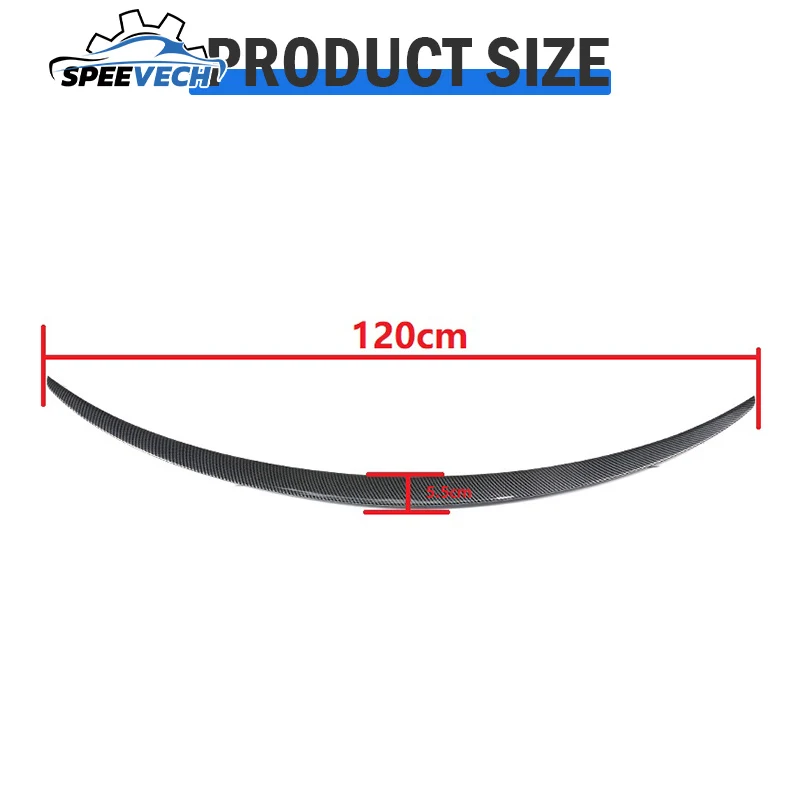 Автомобильный задний спойлер для багажника губа из АБС углеродного волокна