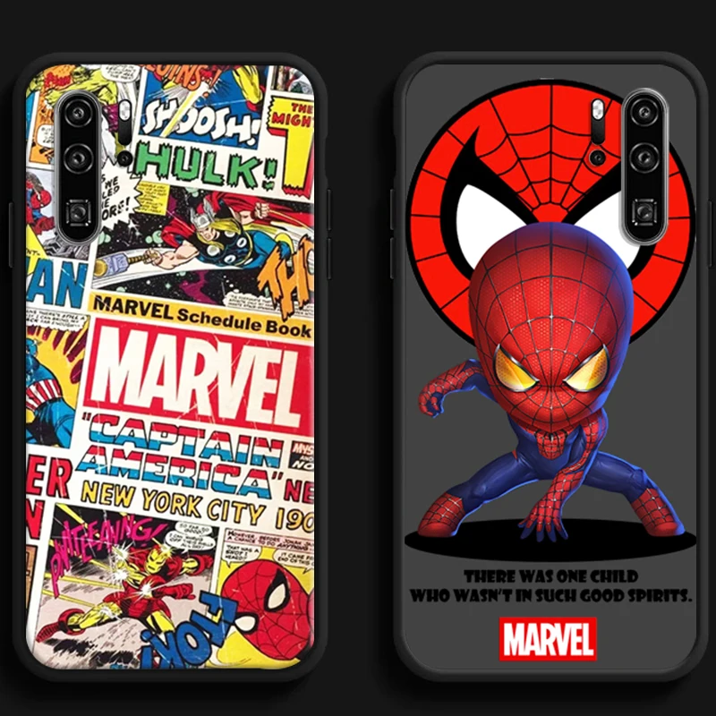 

Marvel Spider Man Hero Phone Cases For Huawei Honor Y6 Y7 2019 Y9 2018 Y9 Prime 2019 Y9 2019 Y9A Coque Back Cover Carcasa