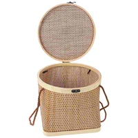 seagrass storage bin woven fruit bread basket kitchen storage basket with lids handwoven wicker basket