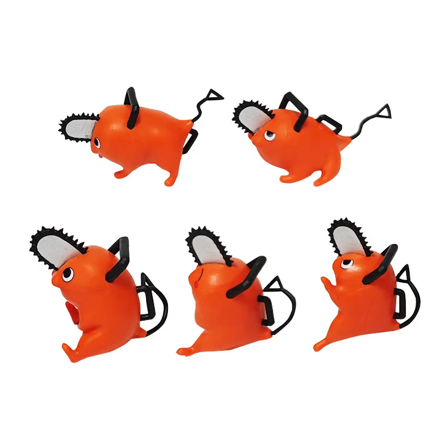 Фото Оригинальная фигурка Bandai Chainsaw Man Pochita Sofubi, Q-версия, аниме-фигурка Sofvimates, модель из ПВХ, коллекционная игрушка, 6 см №2
