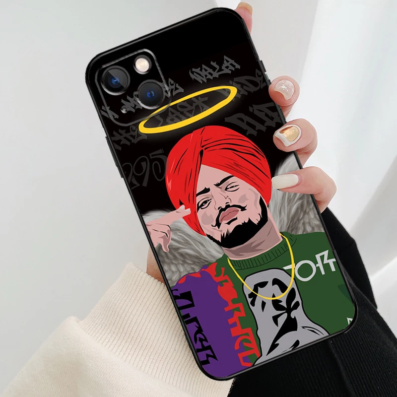 Indian Rapper Sidhu Moose Wala Case For iPhone 12 11 13 14 Pro Max Mini Cover For iPhone XR X XS Max 6 7 8 Plus Phone Case images - 6