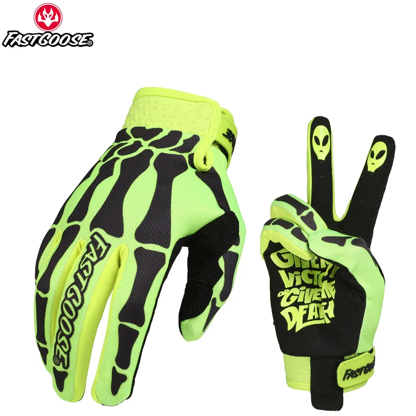 FASTGOOSE перчатки со скелетом для мотоцикла мотокросса внедорожные MX BMX MTB ATV Guantes