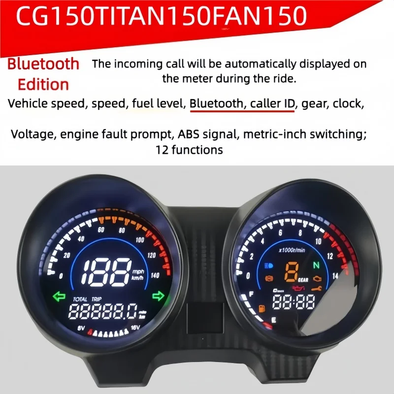 Для Бразилии TITAN 150 Honda CG150 Fan150 2010 2012 спидометр мотоцикла цифровая приборная панель