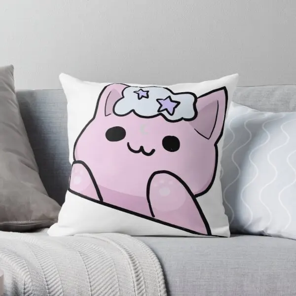 

Наволочка с принтом облака кота модная наволочка диван в стиле аниме свадебное украшение автомобиль модная домашняя квадратная подушка не ...