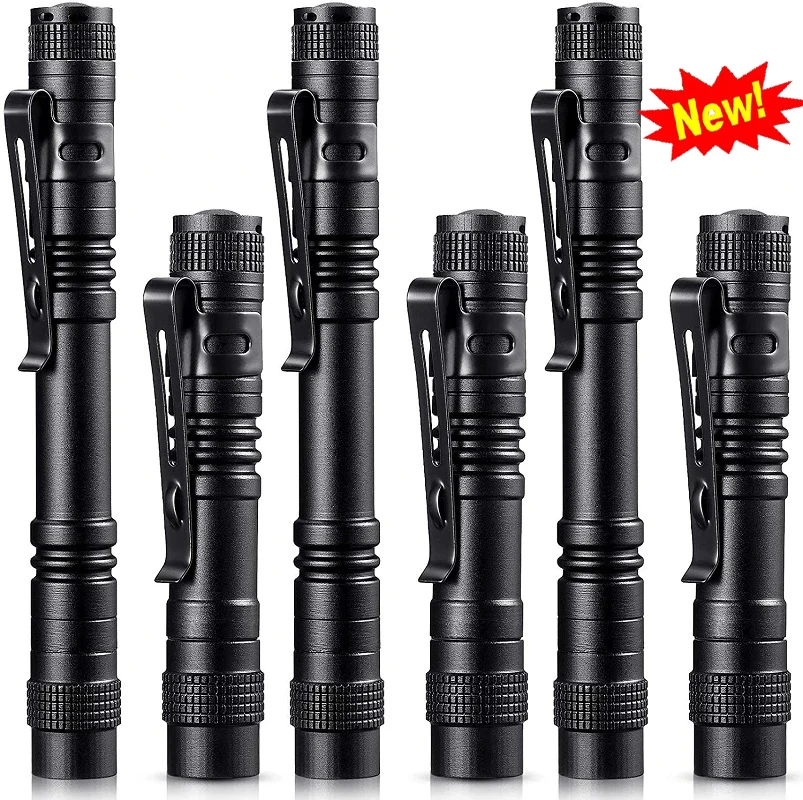 

4PCS Flashlights LED Super Small Mini Flashlight Set Handheld Pen Light linterna Pocket Torch High Lumens for Camping, Fishing