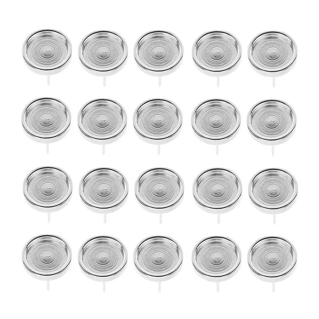 

20 Pcs Ear Studs Components Pins Earring Cabochon Settings