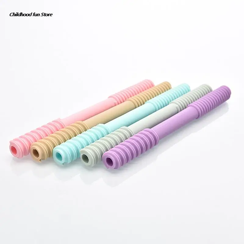 

Baby Hollow Tube Teether Toy Infants Soother Nursing Free Baby Teeth Sensory Chew Molar Stick Avoid Eat Finger Toy Wholesale