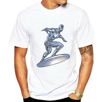 silver surfer mens t shirt 100 cotton classic print tee men short sleeve clothing t shirt summer large size