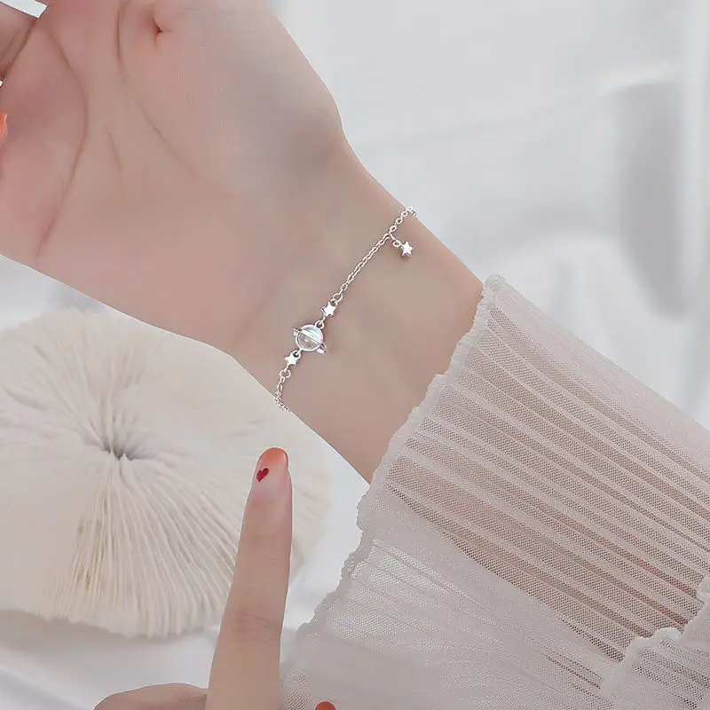 2024 модный браслет с бусинами из лунного камня для женщин и мужчин модные