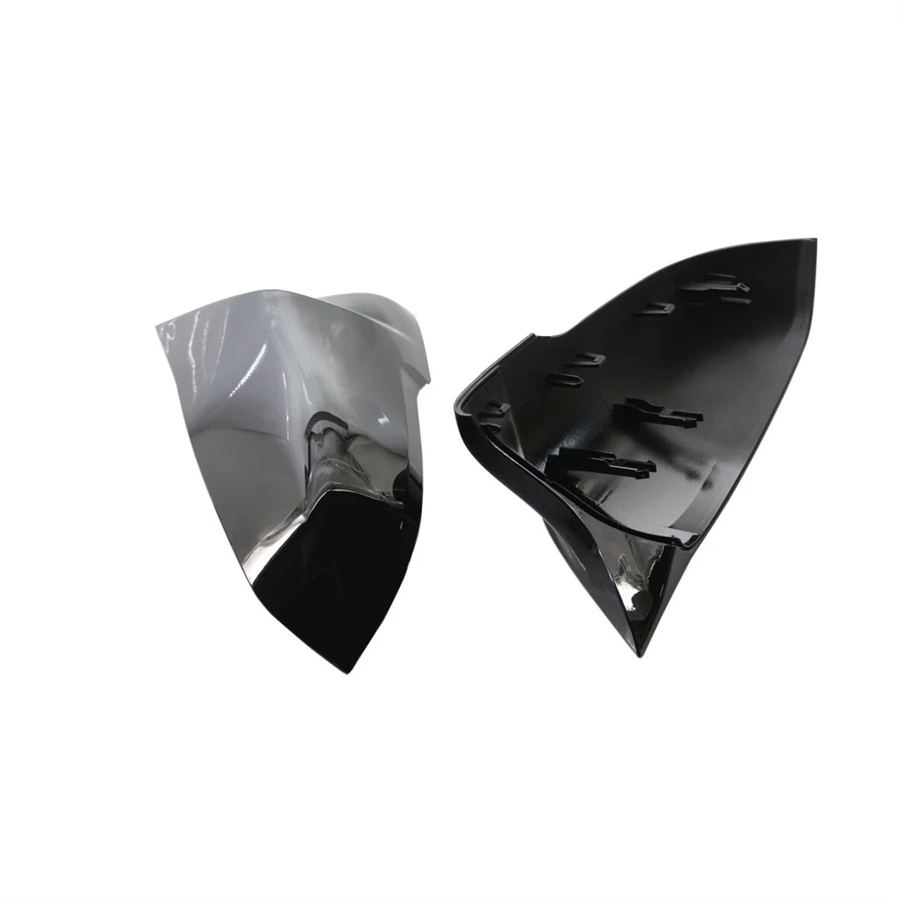 

2Pcs Rearview Mirror Covers Stylish Bright Exterior Glass Housing Modified Left Right Replacement for F48 2016-2019