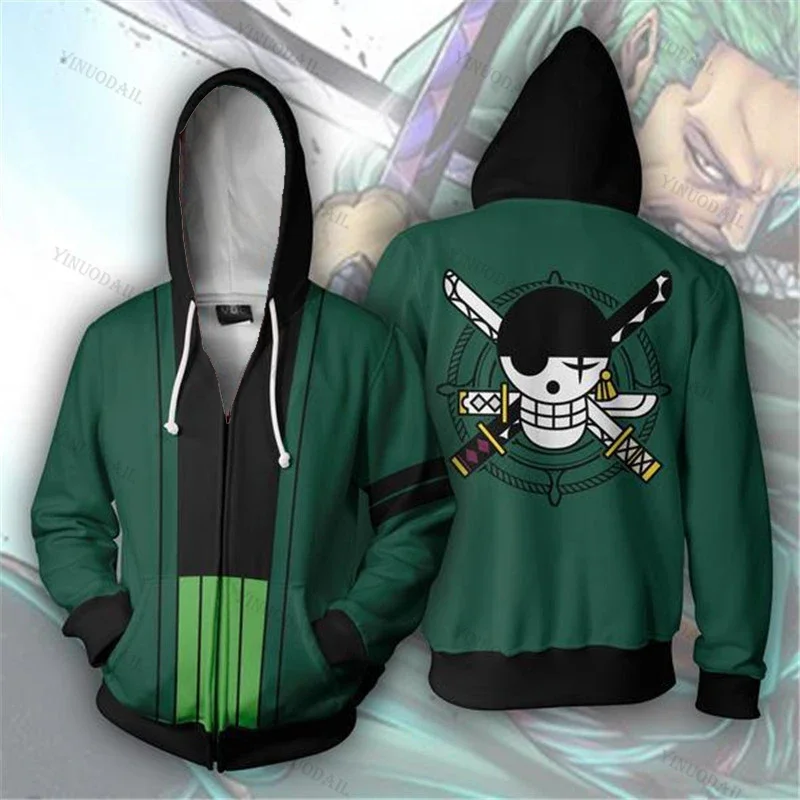 Аниме цельные толстовки пуловер с 3D принтом свитшот обезьянка д Луффи Эйс сабо